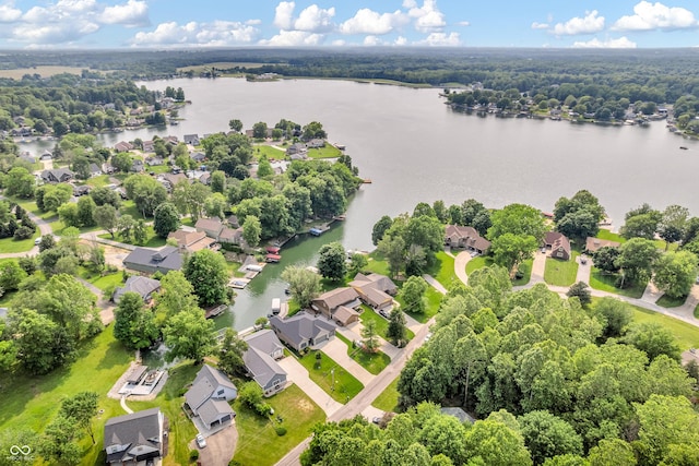103 Gettysburg, Coatesville, IN 46121 - aerial view of residential area with a nearby body of water