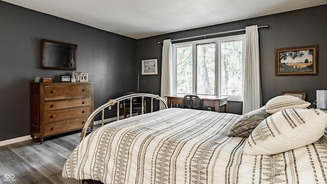 4428 Edinburgh Pt, Indianapolis, IN 46228 - bedroom with wood finished floors and baseboards