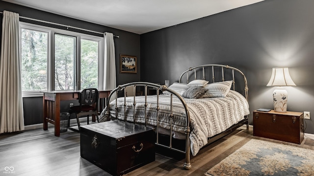 4428 Edinburgh Pt, Indianapolis, IN 46228 - bedroom with wood finished floors