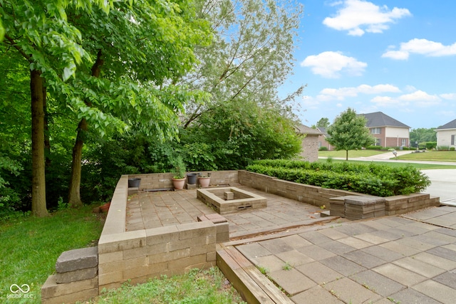 11036 Ravenna Way, Indianapolis, IN 46236 - view of patio / terrace featuring a residential view