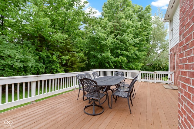 11036 Ravenna Way, Indianapolis, IN 46236 - deck featuring outdoor dining space