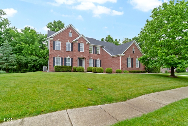 11036 Ravenna Way, Indianapolis, IN 46236 - view of front facade with brick siding and a front lawn