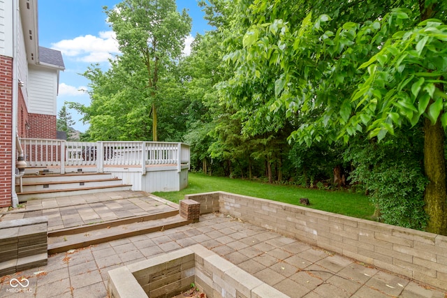 11036 Ravenna Way, Indianapolis, IN 46236 - view of patio / terrace featuring a deck