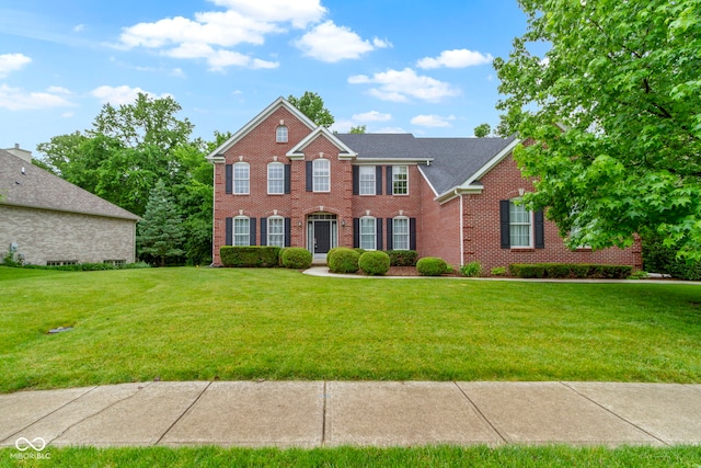 11036 Ravenna Way, Indianapolis, IN 46236 - view of front of property featuring brick siding and a front lawn