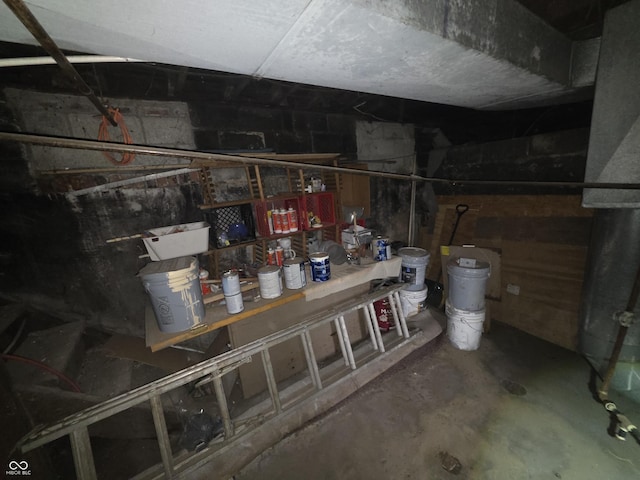 2913 Boulevard Pl, Indianapolis, IN 46208 - below grade area featuring concrete block wall