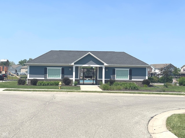 2253 Jaybird Dr, Greenfield, IN 46140 - ranch-style home featuring a shingled roof