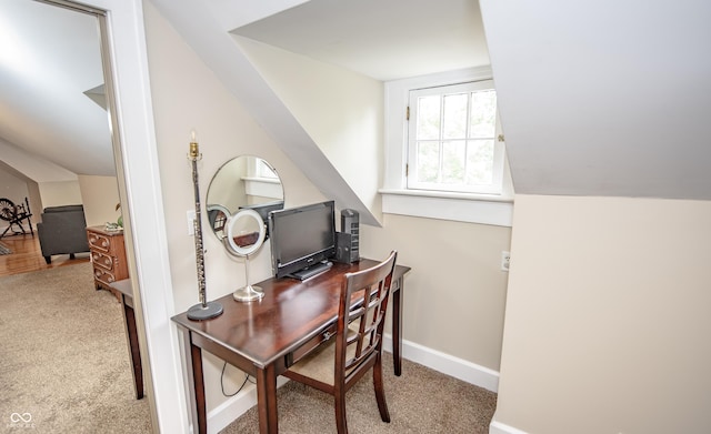 5024 N Kenwood Ave, Indianapolis, IN 46208 - home office featuring carpet flooring and baseboards