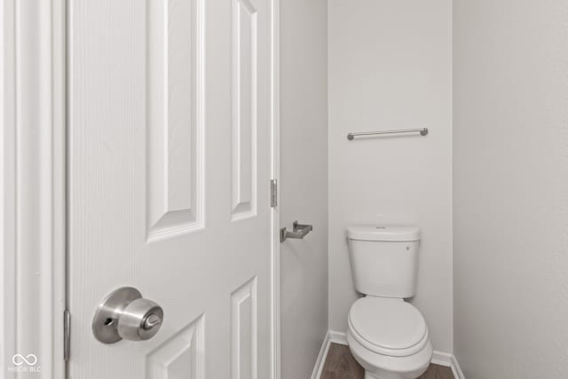 2270 Collins Way, Greenfield, IN 46140 - bathroom featuring toilet and wood finished floors