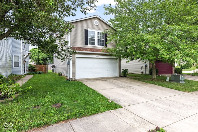 2270 Collins Way, Greenfield, IN 46140 - view of front of home featuring a garage and concrete driveway