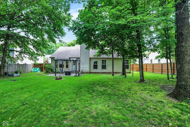 1264 Black Oak Dr, Greenwood, IN 46143 - rear view of property with a pergola, a patio, and a shingled roof