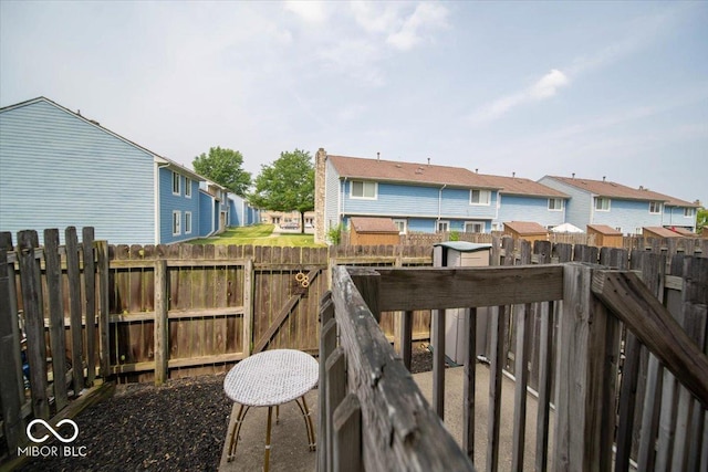 8410 Hague Rd Unit 5, Indianapolis, IN 46256 - fenced backyard featuring a residential view