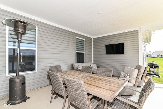 8263 Bryce Blvd, Pendleton, IN 46064 - view of patio / terrace featuring outdoor dining area and a grill
