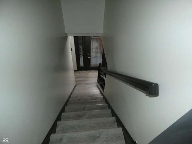6714 Colleens Way, Indianapolis, IN 46221 - stairs with wood finished floors