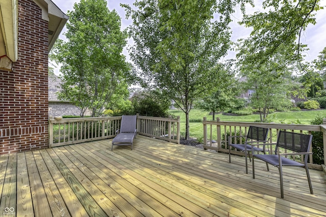 2553 Forest Hills Blvd, Greenwood, IN 46143 - view of wooden terrace