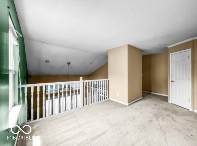 7211 Topp Creek Ct, Indianapolis, IN 46214 - empty room with carpet flooring and lofted ceiling