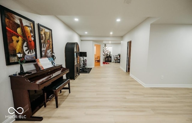 5686 Ellie Ct, Noblesville, IN 46062 - corridor with light wood-type flooring, recessed lighting, and baseboards