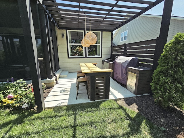 5686 Ellie Ct, Noblesville, IN 46062 - view of patio / terrace with a pergola and area for grilling