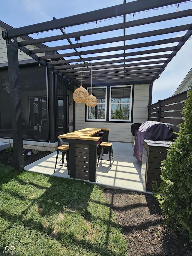 5686 Ellie Ct, Noblesville, IN 46062 - view of patio / terrace with a pergola