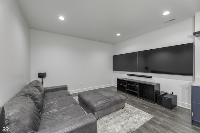 8695 Morgan Dr, Fishers, IN 46038 - living area featuring wood finished floors and recessed lighting