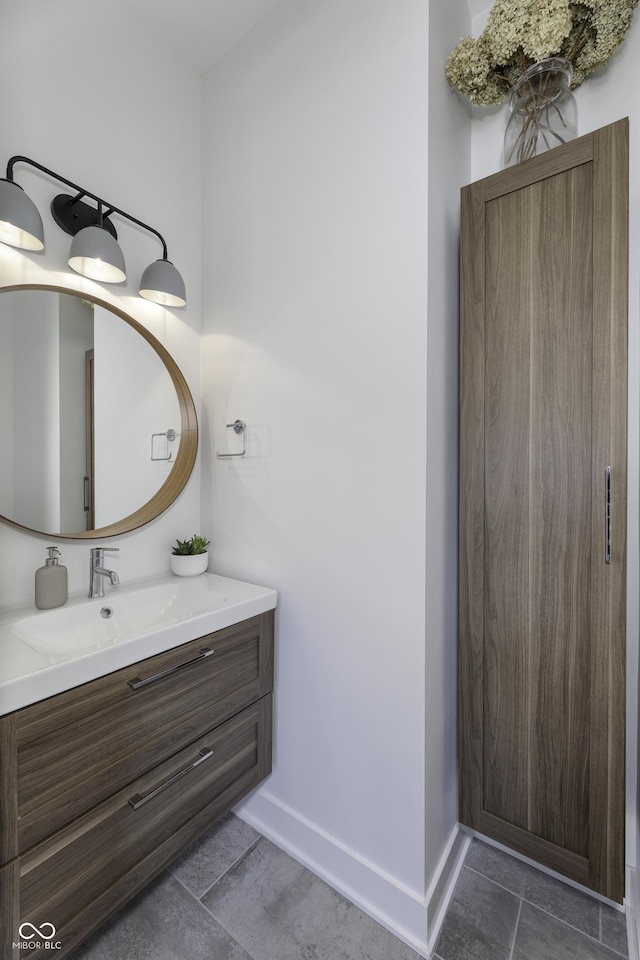 8695 Morgan Dr, Fishers, IN 46038 - bathroom featuring vanity and tile patterned flooring