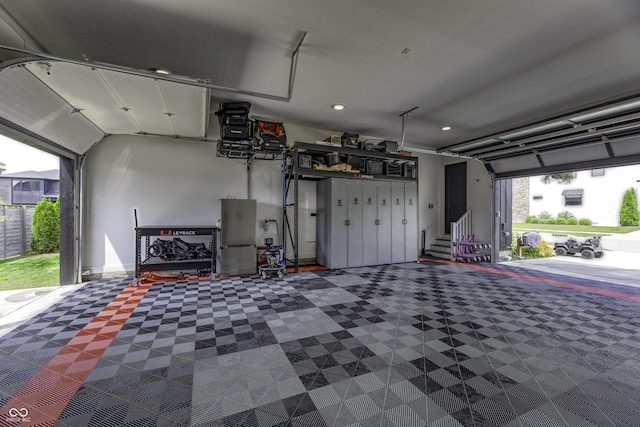8695 Morgan Dr, Fishers, IN 46038 - garage featuring recessed lighting