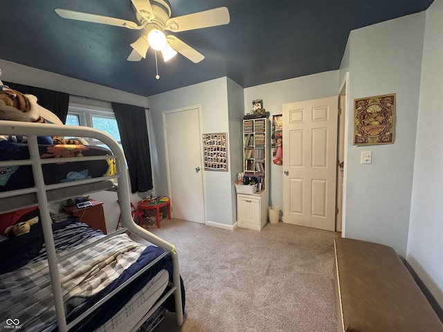 800 N Walnut Hls, Crawfordsville, IN 47933 - carpeted bedroom with a ceiling fan