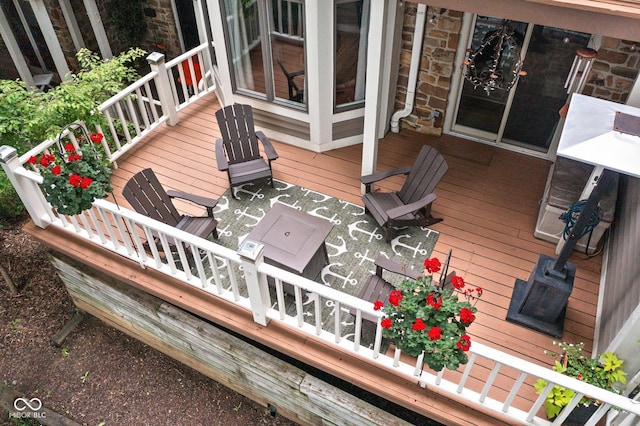 8133 Lower Bay Ln, Indianapolis, IN 46236 - view of wooden deck