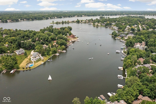 8133 Lower Bay Ln, Indianapolis, IN 46236 - bird's eye view of a large body of water