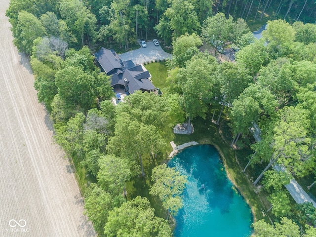 2004 Layton Rd, Anderson, IN 46011 - view from above of property with a large body of water
