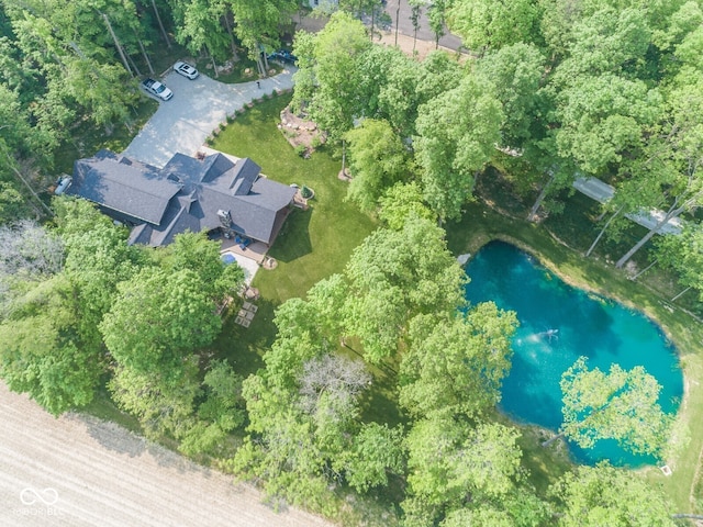 2004 Layton Rd, Anderson, IN 46011 - drone / aerial view of a nearby body of water
