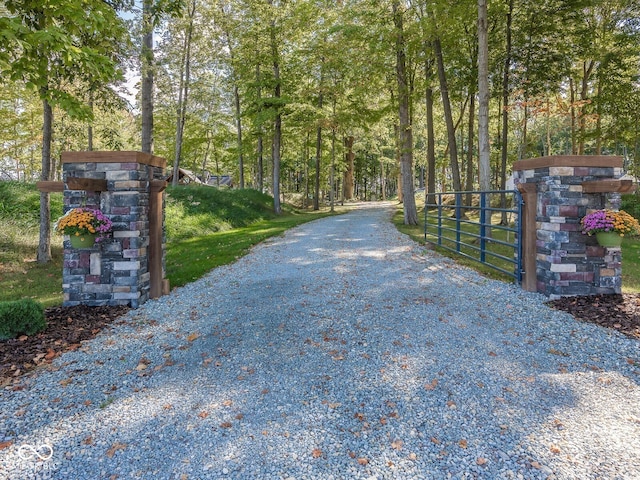 2004 Layton Rd, Anderson, IN 46011 - view of dirt / gravel road with a gate