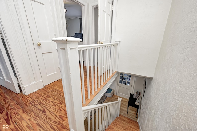 8436 E 56th St, Indianapolis, IN 46216 - stairway featuring wood finished floors