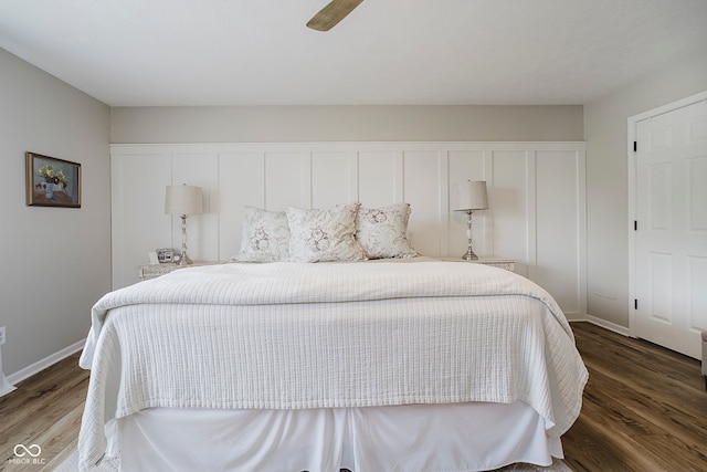 293 E Quail Wood Ln, Westfield, IN 46074 - bedroom featuring wood finished floors and baseboards