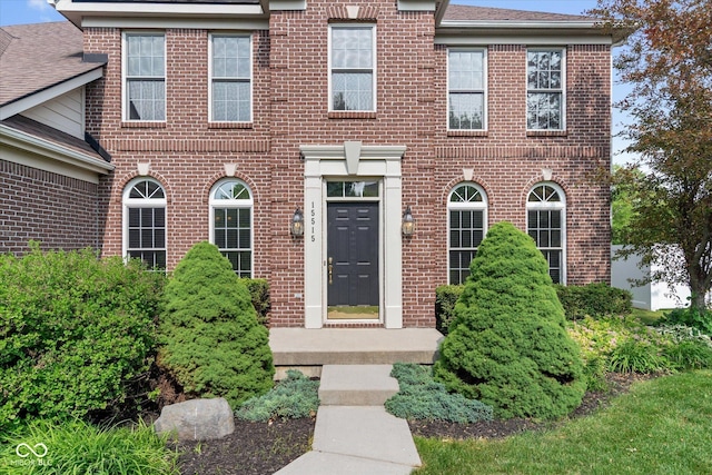 15515 Alameda Pl, Westfield, IN 46074 - view of front of home with brick siding and roof with shingles