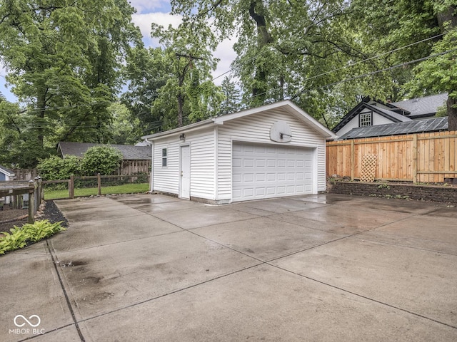 4455 Central Ave, Indianapolis, IN 46205 - detached garage with view of scattered trees