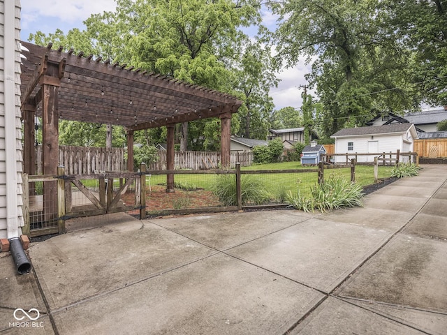 4455 Central Ave, Indianapolis, IN 46205 - view of patio with a gate and a pergola