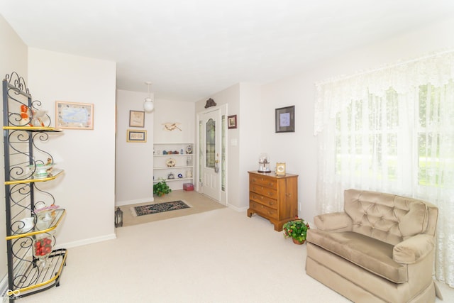 12014 Briar Way Center Dr, Indianapolis, IN 46126 - living area featuring carpet floors and baseboards