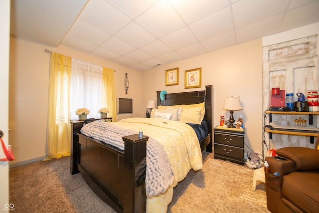 1145 Forest Commons Dr, Avon, IN 46123 - carpeted bedroom featuring a paneled ceiling and baseboards
