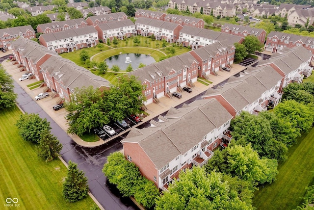 755 Ivy Ln, Carmel, IN 46032 - aerial view of residential area featuring a nearby body of water