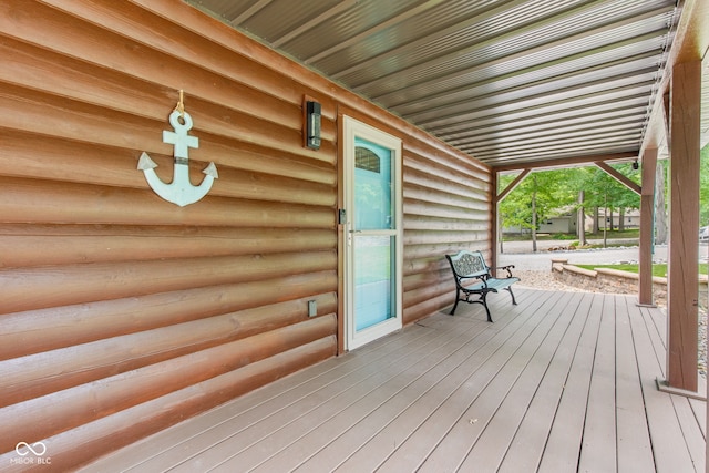 2540 S Annapolis Rd, Rockville, IN 47872 - view of wooden porch