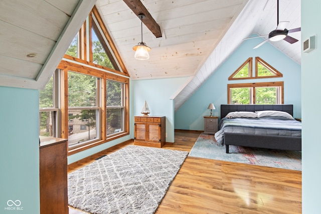 2540 S Annapolis Rd, Rockville, IN 47872 - bedroom featuring wood finished floors and wood ceiling