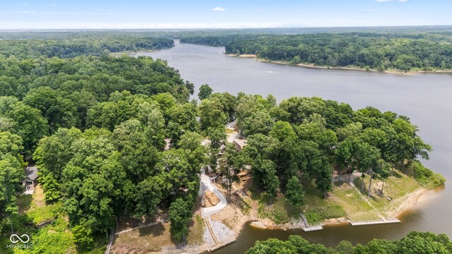 2540 S Annapolis Rd, Rockville, IN 47872 - aerial view of property and surrounding area with a nearby body of water and a heavily wooded area