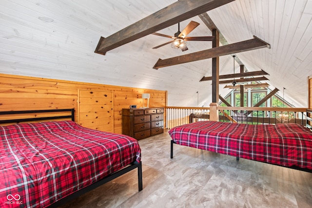 2540 S Annapolis Rd, Rockville, IN 47872 - bedroom featuring wooden walls