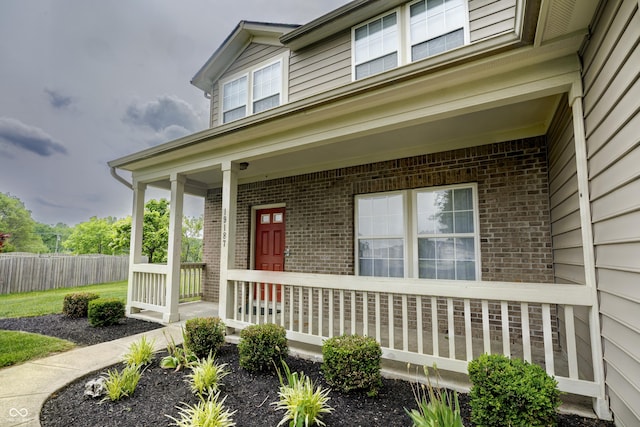 19187 Outer Bank Rd, Noblesville, IN 46062 - entrance to property featuring brick siding and a porch