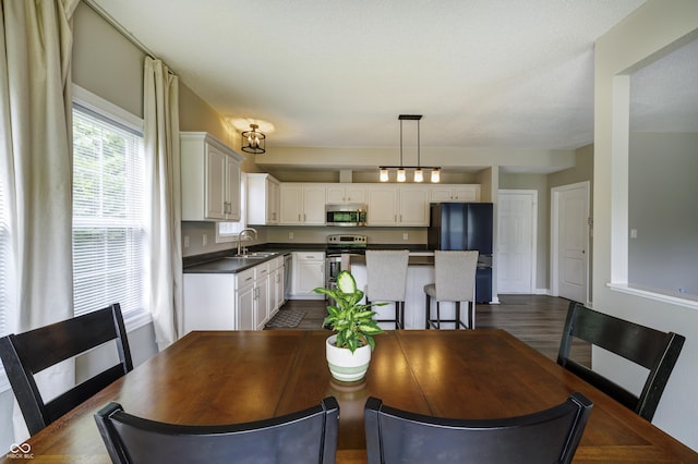 19187 Outer Bank Rd, Noblesville, IN 46062 - dining room featuring dark wood-style floors