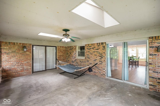 955 Wood Creek Pl, Greenwood, IN 46142 - view of patio / terrace with ceiling fan