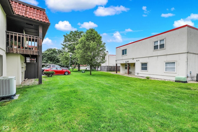 8545 La Corrida Ct, Indianapolis, IN 46227 - view of green lawn with central AC