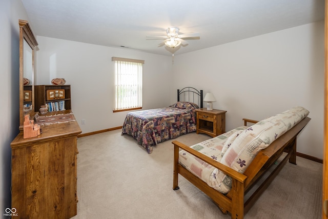 7632 Sea Crest Way N, Noblesville, IN 46062 - carpeted bedroom with baseboards and ceiling fan