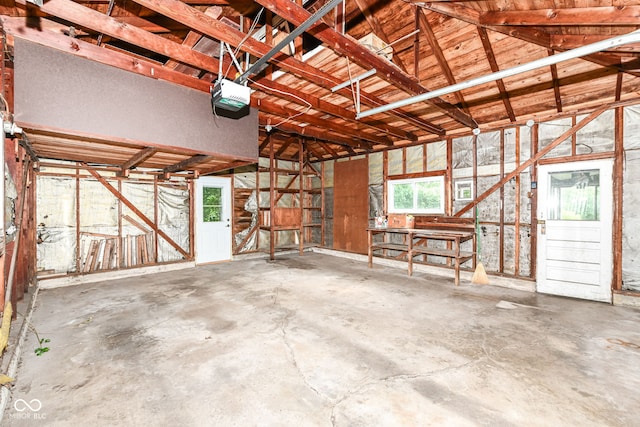 713 W Cromer Ave, Muncie, IN 47303 - garage featuring a garage door opener