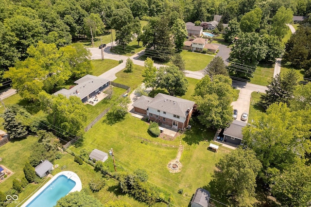 6146 Rucker Rd, Indianapolis, IN 46220 - bird's eye view of a pool